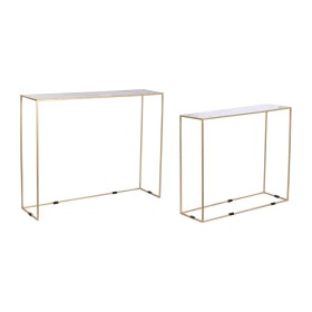 Table Basse Home ESPRIT Doré Aluminium 90 x 90 x 40 cm | Tienda24 - Global Online Shop Tienda24.eu