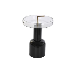 Table d'appoint DKD Home Decor Verre Noir Transparent Fer 41 x 41 x 57 cm de DKD Home Decor, Tables - Réf : S3040451, Prix : ...