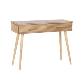 Console DKD Home Decor 100 x 40 x 76 cm Golden Light brown Paolownia wood MDF Wood by DKD Home Decor, Tables - Ref: S3040475,...