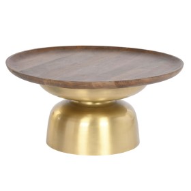 Mesa de Centro DKD Home Decor Acero Madera de mango (80 x 80 x 38 cm) de DKD Home Decor, Mesas - Ref: S3040500, Precio: 333,9...