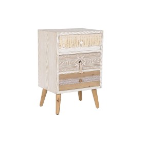 Nightstand DKD Home Decor Fir Cotton (48 x 35 x 72 cm) by DKD Home Decor, Bedside Tables - Ref: S3040563, Price: 220,78 €, Di...