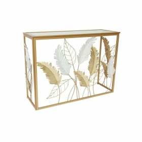 Consola DKD Home Decor Espejo Dorado Metal Blanco (108 x 37 x 80 cm) de DKD Home Decor, Mesas - Ref: S3040598, Precio: 183,04...