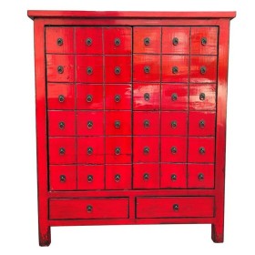 Cajonera DKD Home Decor Rojo Madera de olmo Oriental Lacado 102 x 42 x 120 cm de DKD Home Decor, Cómodas y cajoneras - Ref: S...