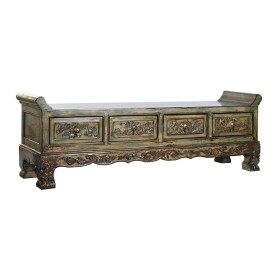 Banqueta DKD Home Decor Multicolor Madeira 179 x 43 x 58 cm de DKD Home Decor, Cadeiras - Ref: S3040621, Preço: 735,93 €, Des...