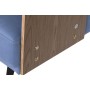 Divano Letto DKD Home Decor Nero Azzurro Metallo Marrone Poliestere Legno di eucalipto (203 x 87 x 81 cm) di DKD Home Decor, ...