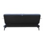 Sofabed DKD Home Decor Black Blue Metal Brown Polyester Eucalyptus wood (203 x 87 x 81 cm) | Tienda24 - Global Online Shop Tienda24.eu