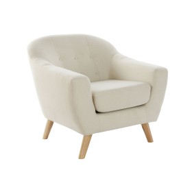 Fauteuil DKD Home Decor Beige Bois d'hévéa 81 x 80 x 80 cm 83 x 80 x 80 cm de DKD Home Decor, Chaises - Réf : S3040664, Prix ...