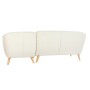 Sofá Chaise Longue DKD Home Decor Crema Madera de caucho 226 x 144 x 84 cm de DKD Home Decor, Sillas - Ref: S3040667, Precio:...