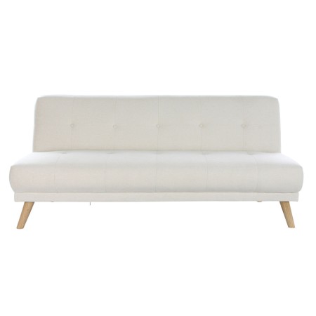 Divano Letto DKD Home Decor 172 x 80 x 76 cm Crema Legno d'albero della gomma Moderno Scandi | Tienda24 - Global Online Shop Tienda24.eu