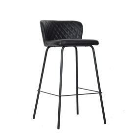 Stool DKD Home Decor 40 x 42,5 x 81,5 cm Black Blue Metal Navy Blue by DKD Home Decor, Barstools - Ref: S3040707, Price: 62,5...