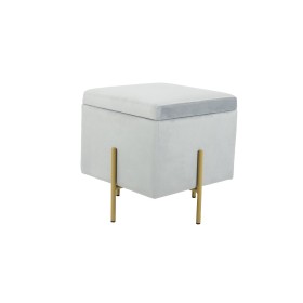 Footrest Home ESPRIT Grey Polyester MDF Wood Modern 52 x 40 x 48,5 cm | Tienda24 - Global Online Shop Tienda24.eu