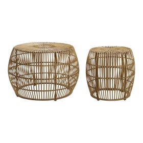 Mesa de apoio DKD Home Decor 59 x 59 x 50 cm Natural Metal | Tienda24 - Global Online Shop Tienda24.eu