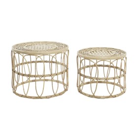 Side table Black Golden Metal 52 x 40 x 52 cm (4 Units) | Tienda24 - Global Online Shop Tienda24.eu