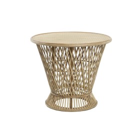 Mesa de apoio DKD Home Decor Marrom claro Bambu 60 x 60 x 52 cm de DKD Home Decor, Jogos de móveis - Ref: S3040728, Preço: 12...