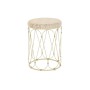 Side table DKD Home Decor Natural Metal Cream Rattan (35 x 35 x 49 cm) by DKD Home Decor, Tables - Ref: S3040737, Price: 65,1...