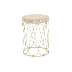 Beistelltisch DKD Home Decor natürlich Metall Creme Rattan (35 x 35 x 49 cm) von DKD Home Decor, Tische - Ref: S3040737, Prei...