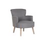 Sillón DKD Home Decor Abeto Poliéster Gris oscuro (66 x 70 x 88 cm) de DKD Home Decor, Sillas - Ref: S3040751, Precio: 365,44...