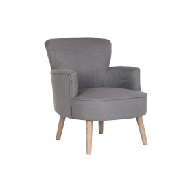 Armchair DKD Home Decor Fir Polyester Dark grey (66 x 70 x 88 cm) by DKD Home Decor, Chairs - Ref: S3040751, Price: 365,44 €,...