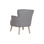 Sillón DKD Home Decor Abeto Poliéster Gris oscuro (66 x 70 x 88 cm) de DKD Home Decor, Sillas - Ref: S3040751, Precio: 365,44...