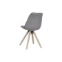 Silla de Comedor DKD Home Decor Poliéster Gris oscuro Roble (48 x 44 x 84 cm) de DKD Home Decor, Sillas - Ref: S3040760, Prec...