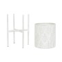 Conjunto de vasos DKD Home Decor Metal Branco Shabby Chic (31 x 31 x 58 cm) de DKD Home Decor, Vasos - Ref: S3040790, Preço: ...