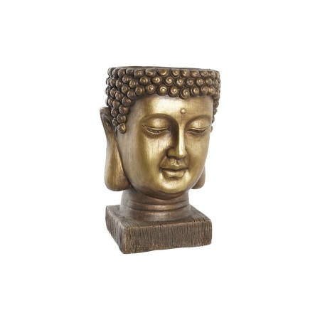 Cache-pot DKD Home Decor Fibre de Verre Doré Buda Oriental (25 x 25 x 36 cm) | Tienda24 - Global Online Shop Tienda24.eu