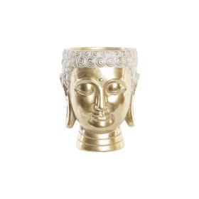 Blumentopf DKD Home Decor 17,5 x 17,5 x 21 cm Gold Buddha Harz von DKD Home Decor, Übertöpfe - Ref: S3040800, Preis: 11,24 €,...