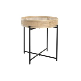 Plantador DKD Home Decor Natural Preto Metal Rotim Escandinavo (43 x 43 x 46 cm) de DKD Home Decor, Vasos - Ref: S3040810, Pr...