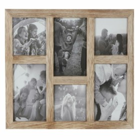 Fotorahmen DKD Home Decor 35 x 1,2 x 29 cm Kristall natürlich Berg Holz MDF von DKD Home Decor, Wand- und Tischrahmen - Ref: ...