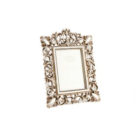 Cadre photo DKD Home Decor 18 x 2 x 25 cm Doré Résine Shabby Chic de DKD Home Decor, Cadres muraux et de table - Réf : S30408...