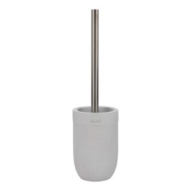 Toilet Brush DKD Home Decor 10 x 10 x 37 cm Cement Stainless steel White by DKD Home Decor, Toilet accessories - Ref: S304099...