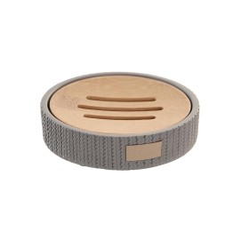 Portasapone DKD Home Decor 11 x 11 x 2,5 cm Grigio Cemento di DKD Home Decor, Supporti e distributori - Rif: S3041010, Prezzo...