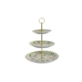 Obstschale DKD Home Decor grün Beige Metall Porzellan 27 x 27 x 34 cm von DKD Home Decor, Schalen und Schüsseln - Ref: S30410...