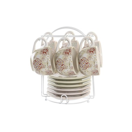 Juego de Tazas de Café DKD Home Decor Verde Beige Metal Dolomita 180 ml de DKD Home Decor, Tazas - Ref: S3041086, Precio: 33,...