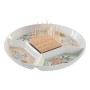 Snack tray DKD Home Decor 23,5 x 23,5 x 3 cm Green Stoneware by DKD Home Decor, Plates and dishes - Ref: S3041113, Price: 12,...