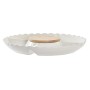 Bandeja de Aperitivos DKD Home Decor 25,5 x 25,5 x 3 cm Natural Porcelana Blanco de DKD Home Decor, Platos y fuentes - Ref: S...