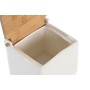 Salero con Tapa DKD Home Decor 10,5 x 9 x 9 cm Natural Porcelana Blanco de DKD Home Decor, Dosificadores de aliño y especias ...