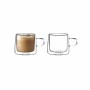 Conjunto de Chávenas de Café DKD Home Decor Transparente Cristal Vidro de Borosilicato 260 ml de DKD Home Decor, Canecas - Re...