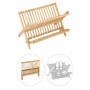 Égouttoir Pliable de Cuisine DKD Home Decor 42 x 27,5 x 38 cm Naturel de DKD Home Decor, Passoires et passe-bouillons - Réf :...