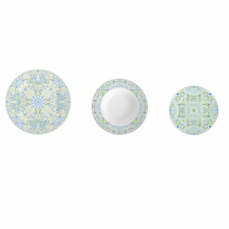 Dinnerware Set DKD Home Decor Porcelain Blue Green 18 Pieces by DKD Home Decor, Combination Sets - Ref: S3041318, Price: 78,1...