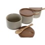 Sugar Bowl DKD Home Decor 29 x 10 x 7 cm Beige Brown Rubber wood (7 Units) | Tienda24 - Global Online Shop Tienda24.eu