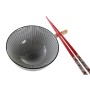 Set de Sushi DKD Home Decor 30 x 21 x 7 cm Negro Gres Oriental (6 Piezas) de DKD Home Decor, Platos y fuentes - Ref: S3041386...