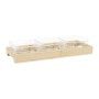 Bandeja de Aperitivos DKD Home Decor 31,5 x 11 x 6 cm Cristal Natural 280 ml de DKD Home Decor, Platos y fuentes - Ref: S3041...