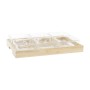 Vassoio per aperitivi DKD Home Decor 32 x 21 x 6 cm Cristallo Naturale 280 ml | Tienda24 - Global Online Shop Tienda24.eu