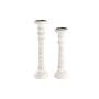 Portavelas DKD Home Decor Hierro Madera de mango Decapé (2 Piezas) (15 x 15 x 53 cm) de DKD Home Decor, Candelabros y portave...