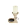 Castiçais DKD Home Decor Madeira (9,5 x 9,5 x 28 cm) (2 Peças) de DKD Home Decor, Candelabros e suportes para velas - Ref: S3...