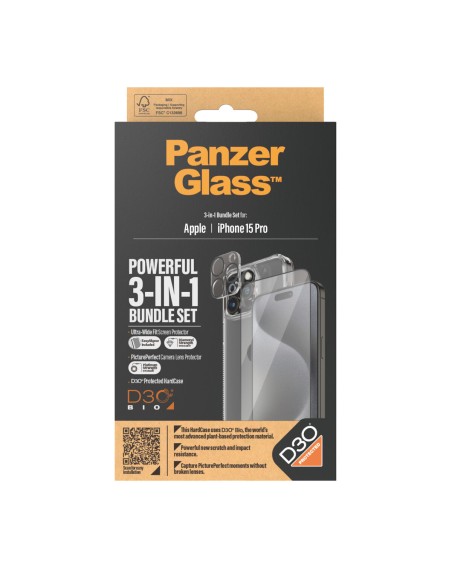 Bildschirmschutz fürs Handy Panzer Glass B1173+2810 Apple iPhone 15 Pro | Tienda24 Tienda24.eu