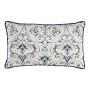 Cushion DKD Home Decor Blue 50 x 10 x 30 cm Flowers | Tienda24 - Global Online Shop Tienda24.eu