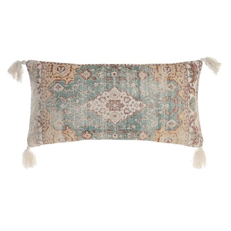 Coussin DKD Home Decor 60 x 10 x 30 cm Beige Bleu Arabe Frange de DKD Home Decor, Coussins - Réf : S3041537, Prix : 20,96 €, ...