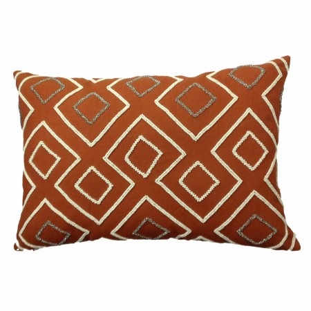 Housse de coussin DKD Home Decor 60 x 1 x 40 cm Terre cuite Géométrique | Tienda24 - Global Online Shop Tienda24.eu